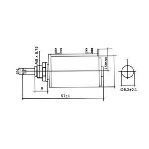 BONENS WXD3-13-2W 103 mil Dia 1K/2.2K/3.3K/4.7K/5.6K/10K/22K/33K/47K/100K Ohm döner yan Multiturn potansiyometre - Product Image 6