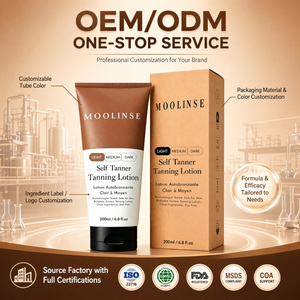 MOOLINSE OEM/ODM Autobronceador con Ingredientes <span class=keywords><strong>Naturales</strong></span> y Orgánicos, Loción Autobronceadora Hidratante con Aloe Vera y Coco, Bronceado Intenso sin Rayas - Product Image 2