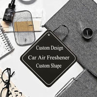 Diffuseur de parfum pour voiture personnalisé avec logo, en papier coton, toutes formes, différentes odeurs, parfum intense, longue durée, évaporation naturelle