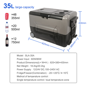 <span class=keywords><strong>Glacière</strong></span> <span class=keywords><strong>électrique</strong></span> portable 12/24V 45L en plastique avec compresseur, réfrigérateur et congélateur pour la maison et la <span class=keywords><strong>voiture</strong></span> - Product Image 3