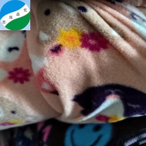 Precio más barato sin inspección tela de impresión de lana polar al por mayor tela de lana impresa de dibujos animados stocklot tela de punto de poliéster - Product Image 2