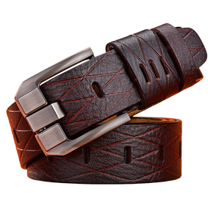 Cinturón de cuero genuino con patrón de cocodrilo Retro para <span class=keywords><strong>hombre</strong></span>, cinturón de negocios de longitud personalizada de aguja ancha, suministro directo personalizado, Stock de <span class=keywords><strong>AliExpress</strong></span> - Product Image 2