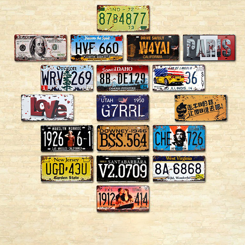 30x40 сублимационные металлические тисненые винтажные жестяные знаки с пустым заказом