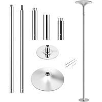 Poteau de danse portable réglable en hauteur facile à installer 360 Stripper Talons rotatifs Poteau de danse