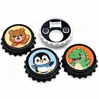Ouvre-bouteille magnétique de 2,28 pouces (58 mm) avec impression numérique, design créatif, bouton badge DIY pour cadeaux promotionnels et projets