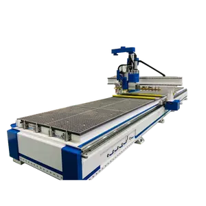 Automatic 3d Wood Door Cnc Router Carving Machine With 8 Tools Auto Tool Changer And 9kw Air Cooling Spindle