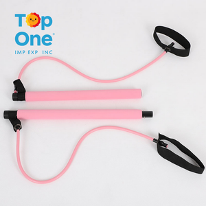 TopOne, equipo de entrenamiento de alta calidad, barra de Pilates portátil, expansor de ejercicio, palo de Yoga con banda de resistencia - Product Image 5