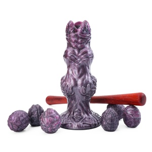 Monster Ovipositor <b>Dildo</b> Silicone Push Eggs Intense Orgasm Versatile Hollow <b>Dildo</b> Vagina Trainer for Submission Kink Exploration - Product Image 2