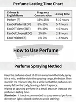 Parfum naturel neutre de haute qualité, parfum de luxe, parfum longue durée, spray de parfum, Cologne élégante, fraîche et boisée, 100 ml
