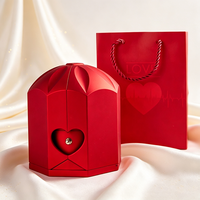 Großhandel Kreative Doppelt-Öffnende Ewige Blumen-Mosaik Große Rosen-Geschenkbox im Schubladenstil, Anpassbares Produkt mit LED für Weihnachten und Ostern