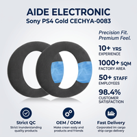 Coussinet de remplacement en Gel de refroidissement pour casque Sony PS4/0083 Coussin d'oreille confortable et rafraîchissant Coussinets pour casque en tissu de glace