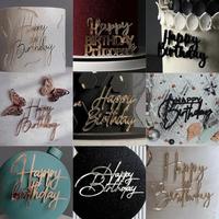 Neue Design ins Stil Acryl Side Cake Topper für alles Gute zum Geburtstag Kuchen Dekoration