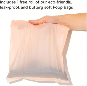 Huamaohengchun Distributeur de sacs à déjections canines écologique et portable, fixation pour laisse, anti-fuite, recharge facile par torsion, 1 rouleau - Product Image 3