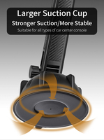 Support universel pour téléphone de voiture, accessoires de fixation réglables pour pare-brise et tableau de bord avec ventouse sécurisée et bras ajustable