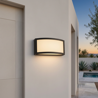 Lampe extérieure en aluminium IP54 étanche, antirouille, blanc chaud, E27, diffuseur en plastique pour cour, jardin, parc, ETL CE