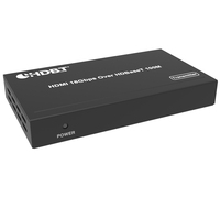 4K 60Hz untuk Extender Over LAN HDBaseT PoC dengan Audio 7.1CH Kabel Tunggal CAT5e/CAT6A/CAT7 Hingga 100m