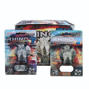 Natural <span class=keywords><strong>Male</strong></span> Enhancement Custom Design andere Papier Rhino 7 Karte Verpackungs produkt - Product Image 1