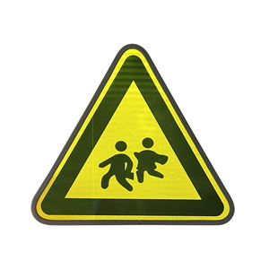 Señales de luz de advertencia LED para niños de Colton impermeables iluminadas para uso de peatones en paisajes Ventas directas del fabricante - Product Image 1