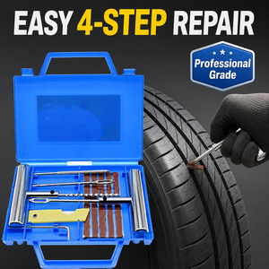 Kit Profesional de Reparación de Neumáticos Pinchados de 12 Piezas, Juego Universal de Extracción de Pinchazos de Emergencia, <span class=keywords><strong>Precio</strong></span> de Fábrica con MOQ de 1 Pieza, Listo para Enviar - Product Image 4