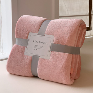 Manta Pequeña de Vellón Coral de Color Liso para Invierno, de Terciopelo Lácteo Engrosado, Estilo Moderno y Sencillo, para Siesta en Oficina, Venta al por Mayor Directa de Fábrica - Product Image 2