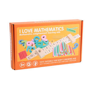 Regla de madera Montessori para restar matemáticas, juego de matemáticas, operación de números, palo de conteo, juguetes para niños y niñas - Product Image 6