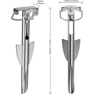 <span class=keywords><strong>Ancre</strong></span> de sable ultra-légère modèle 918 pour <span class=keywords><strong>bateau</strong></span> de pêche, kayak, <span class=keywords><strong>ancre</strong></span> pour eaux peu profondes, <span class=keywords><strong>ancre</strong></span> marine en acier inoxydable, bouée d'<span class=keywords><strong>ancre</strong></span> de plage - Product Image 5