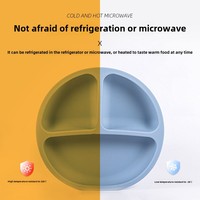 Ensemble de salle à manger pour bébé en silicone non toxique sans BPA arc-en-ciel de dessin animé mignon comprend des bavoirs assiettes séparées cuillère tasses vaisselle vaisselle
