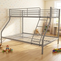 Lit superposé moderne en métal à prix abordable, cadre de lit double pour chambre à coucher, hôtel, école, hôpital, dortoir scolaire