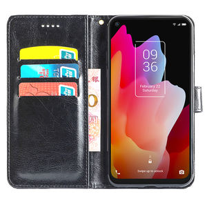 Funda de cuero PU con tapa para tarjetero para <span class=keywords><strong>TCL</strong></span> 10 Pro 10 Lite 10L 20S 20E 20Y 205 4X 50 XL Nxtpaper 5G, accesorios para teléfono móvil - Product Image 2