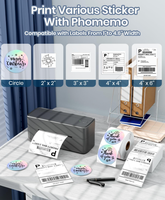 Impresora de Etiquetas de Envío Inalámbrica Phomemo PM 241/245/259 BT, Impresora Térmica para Pequeñas Empresas y Paquetes de Envío