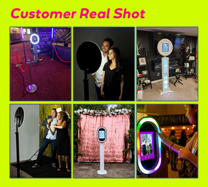Selfie Photobooth Stand Ipad Photo Booth Kiosque Avec Remplissage Lumière Lampe Manuel Pliable Ipad Photo Booth - Product Image 4