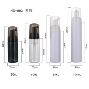 Flacon en mousse pour animaux de compagnie série HD-093, hauteur 80 mm, diamètre 35 mm, capacité 50, 60, 80, 100 ml, pour la distribution de mousse nettoyante cosmétique - Product Image 5