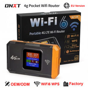 Router Wifi Portátil DNXT <span class=keywords><strong>4G</strong></span>, WiFi6, Mifi de Bolsillo, WPS, Router <span class=keywords><strong>4G</strong></span> con SIM, 3000mAh, Dispositivo Wifi de Bolsillo <span class=keywords><strong>4G</strong></span> para Viajes - Product Image 1