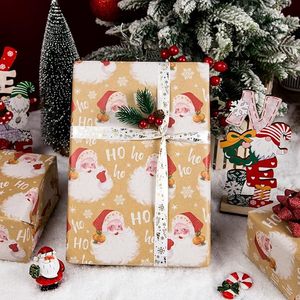 Cute Christmas Wrapping <b>Paper</b> Custom Original Wholesale Santa Claus HO <b>Pattern</b> Kraft Wrapping <b>Paper</b> For Kids Holiday - Product Image 2