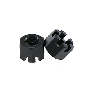 DIN 935 ASME B18.2.2 ASME M3-M100 B18.2.4.3M เหล็กคาร์บอน Cl.4/<span class=keywords><strong>8</strong></span>/10 HEX หนาและน็อตปราสาทสีดำปรับขนาดได้ - Product Image 2