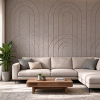 Panneau Acoustique Rainuré Écologique 100% Fibre de Polyester PET NRC 0.9 pour Mur, Vente en Gros, Usine OEM