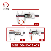 Joints toriques en silicone VMQ, épaisseur CS 3,1 mm, Ø ext. 20-29 mm, rondelles d'étanchéité rouges, dureté 55 Shore, -60°C~+220°C, en stock