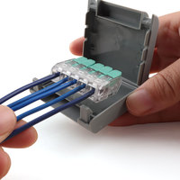 Boîtier de raccordement de câbles pré-rempli à installation facile, joints électriques en gel étanches, isolants, anti-fuite, classés IP68, 0,5-4 mm