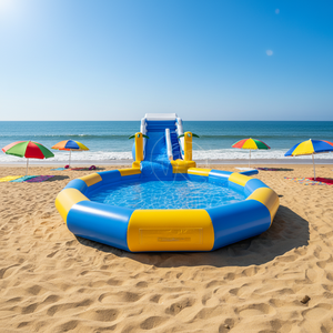 Toboggan aquatique <span class=keywords><strong>gonflable</strong></span> CE Sea Wave, directement de l'usine chinoise, <span class=keywords><strong>jeux</strong></span> de parc aquatique gonflables pour adolescents, pour centres de divertissement - Product Image 1