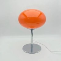 Lampe de table en verre de style nordique, forme ronde, orange rose blanc jaune, éclairage de lecture au chevet pour salon