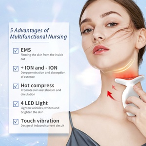 Masseur facial électrique anti-rides en ABS, outil de lifting du visage avec vibration du cou pour raffermir et tonifier - Product Image 2