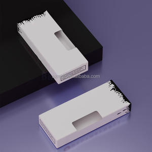 Caja de Regalo Blanca con Tapa Plegable, Materiales Reciclados, Logotipo Personalizado, Embalaje de Lujo al por Mayor para Cartuchos Desechables de <span class=keywords><strong>1</strong></span> Gramo, con Ventana y Esponja - Product Image 1