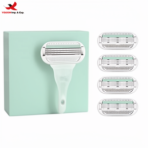 Wholesale Smooth Sensitive Women's Stainless Steel Disposable <b>Razor</b> <b>Blade</b> Triple <b>Blade</b> Lubricating GZ RTS Bulk Mixed Order - Product Image 1