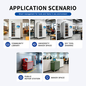 Carrito de Herramientas Móvil con Pantalla Táctil Inteligente y RFID para Préstamo y Devolución de Artículos de Biblioteca - Product Image 5