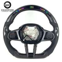 Setir Kemudi Serat Karbon BMW M340i G22 G42 G29 G20 G21 G23 G26 G80 G81 G82 dengan Layar LED 2021 2022 2023 2024