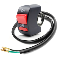 Saklar lampu LED motor Rocker Switch untuk skuter & Tuning sepeda bagian tombol tekan Switch untuk motor sepeda Electrombile