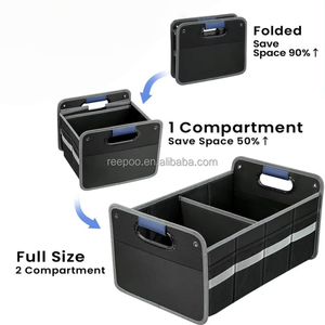 Organizer per Bagagliaio Auto SUV/Van Pieghevole Impermeabile in Oxford 600D con Scomparti Multipli e Maniglie Rinforzate - Product Image 6