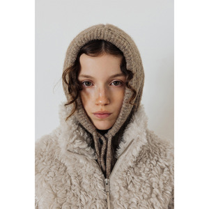 <span class=keywords><strong>Cagoule</strong></span> style 29*44 pour <span class=keywords><strong>femme</strong></span>, châle tricoté coupe-vent automne-hiver, bonnet coréen <span class=keywords><strong>tendance</strong></span> en Spandex/Polyester, ajustable - Product Image 3