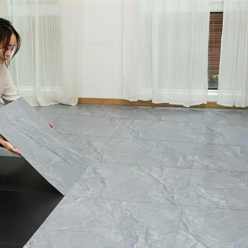 Pisos pvc 대리석 비닐 모듈 식 바닥 카펫 타일 모조 세라믹 타일 플라스틱 spc 바닥 스티커 방수 가정