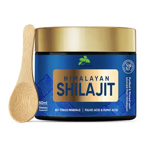 Fulvik asit ve eser mineraller ile Shilajit reçine, 85 + humik asit takviyesi jel ile orijinal sibirya saf Shilajit